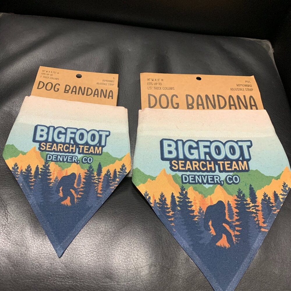 DOG BANDANA  BIDFOOT SEARCH TEAM NWT